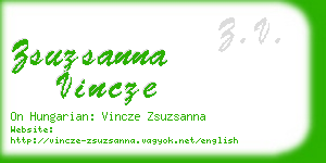 zsuzsanna vincze business card